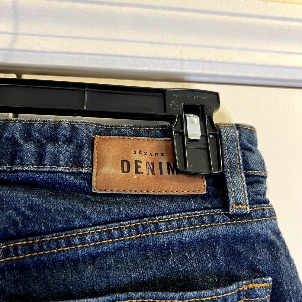 Sezane Le Brut Jeans size 38 6 Blue Cotton - Picture 7 of 9